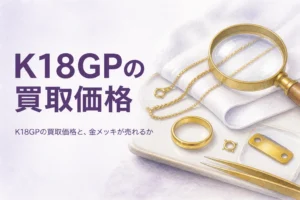 K18GPの買取価格と金メッキの査定を解説する記事のアイキャッチ